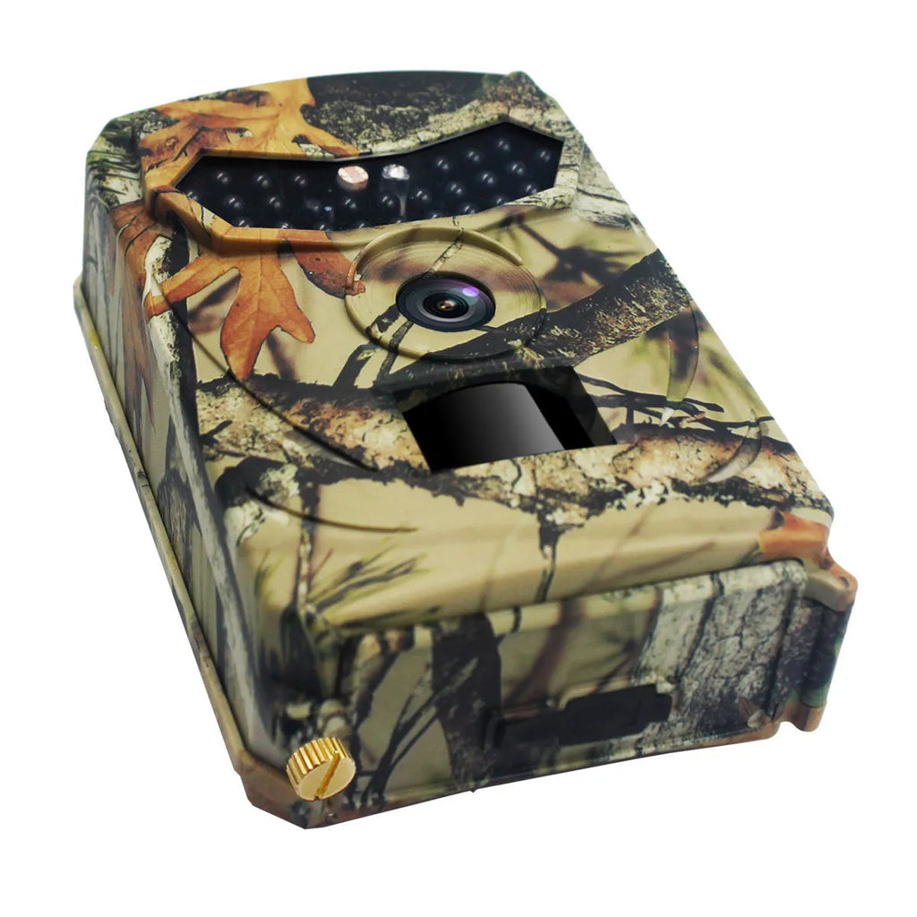 Yellow brown 16MP IP54 waterproof trail camera with night vision and wide-angle lens