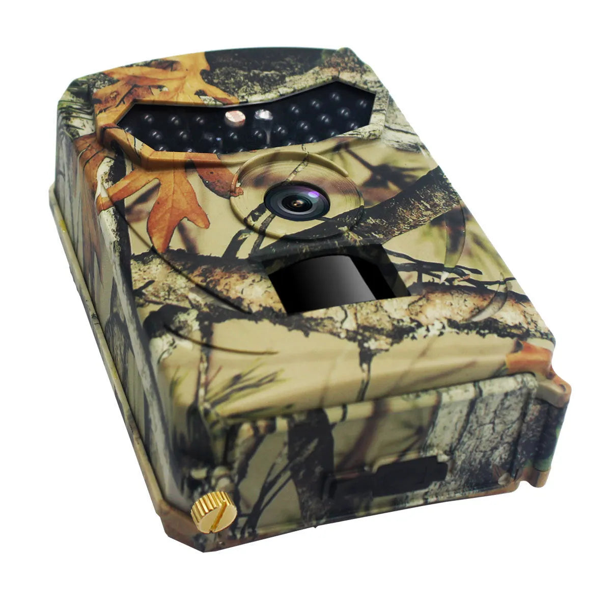 Yellow brown 16MP IP54 waterproof trail camera with night vision and wide-angle lens