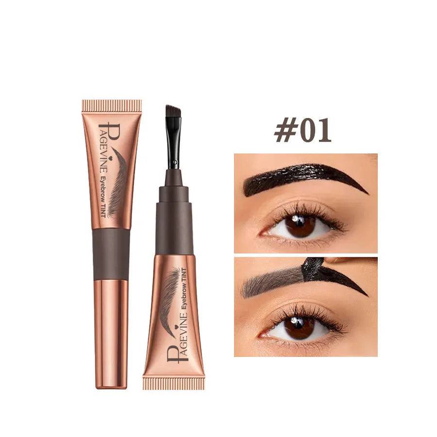 Multicolor eyebrow tint paste with waterproof non-fading formula for brow definition
