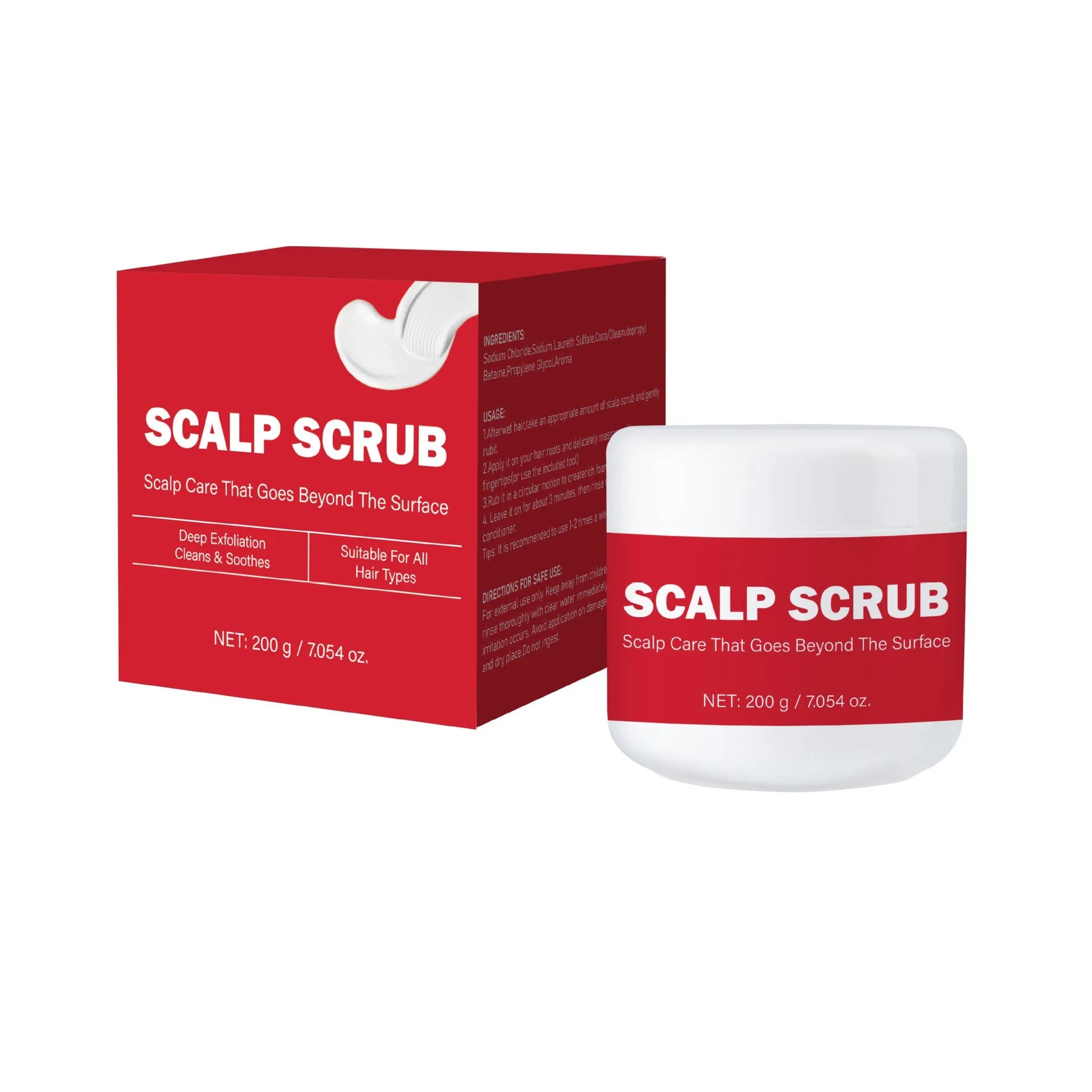 200g exfoliating scalp treatment shampoo with anti-itching and anti-dandruff formula in FPB007 packaging