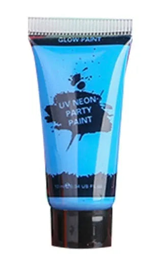 25ml plastic squeeze tube of neon face and body paint in a choice of six colours