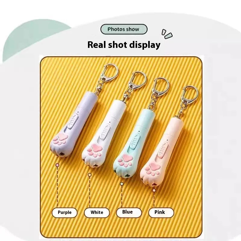 USB rechargeable cat teaser toy with self-moving mechanism and catnip-scented feather attachment