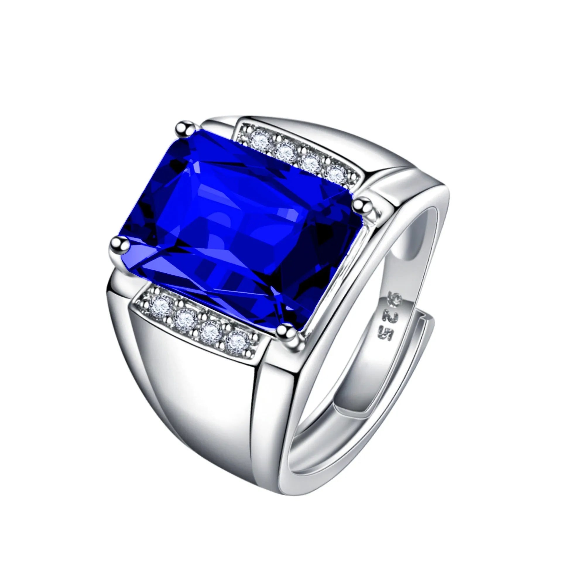 Open Brazil natural amethyst coloured gems ring with geometric design and adjustable opening in copper.
