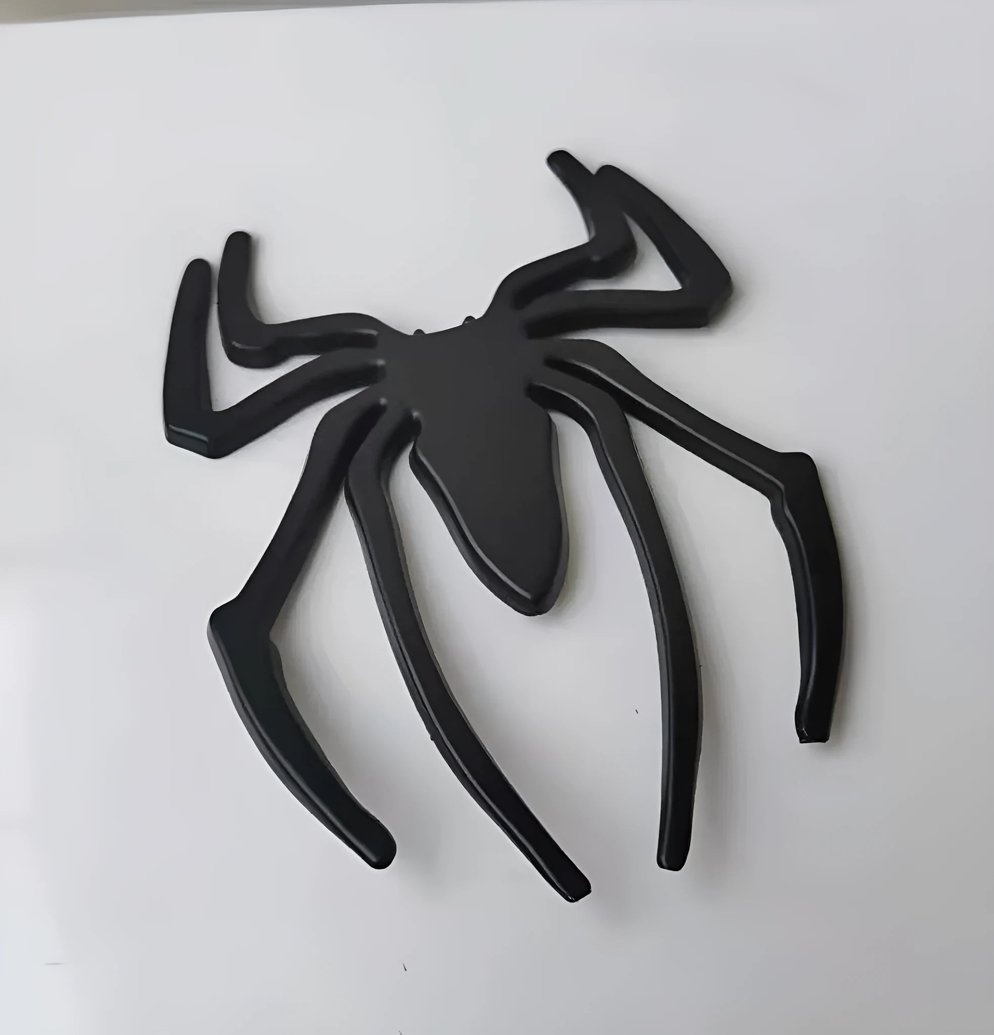 Three-dimensional zinc alloy metal spider sticker for car bumpers in gold colour