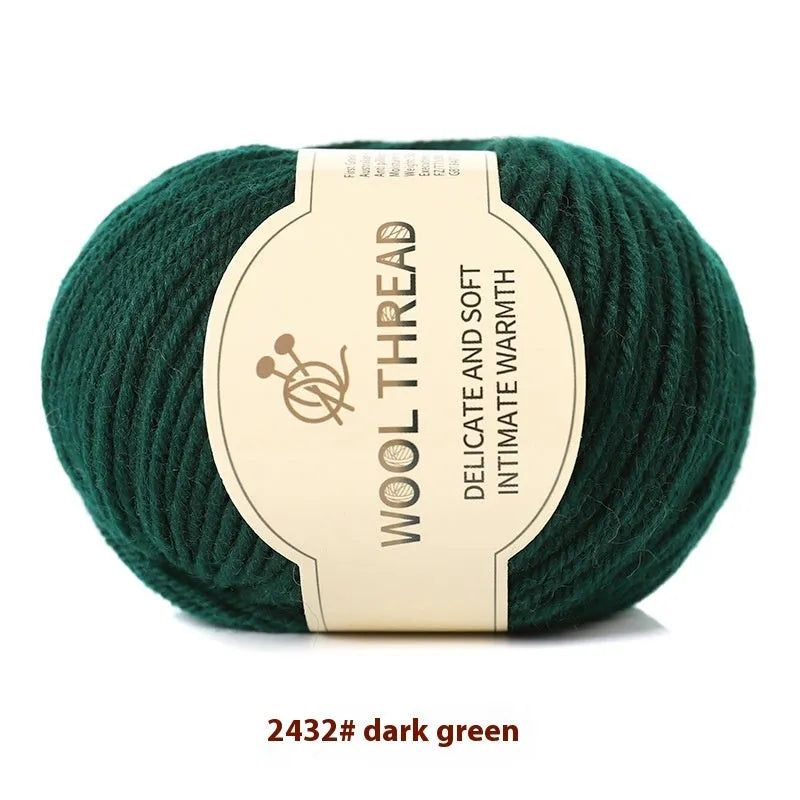 Roll of hand knitting wool yarn for baby garments in various colour options