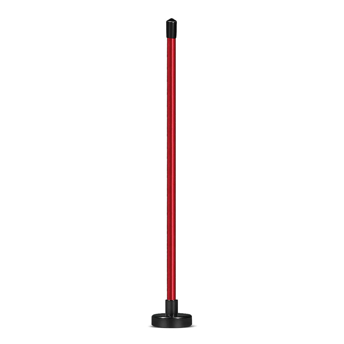 Aluminium golf swing trainer with magnetic direction indicator in red and blue colour options