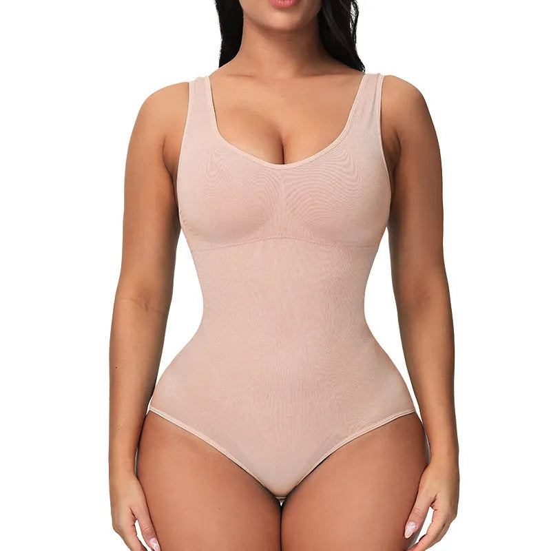 Seamless nylon corset bodysuit shapewear for women in multiple colours and sizes