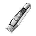 Professional barber scissors with LCD digital display and oil head lubrication mechanism