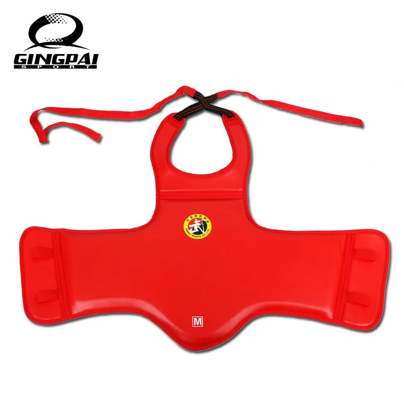 PU leather boxing helmet in red, blue, or black colours with S, M, L sizing options