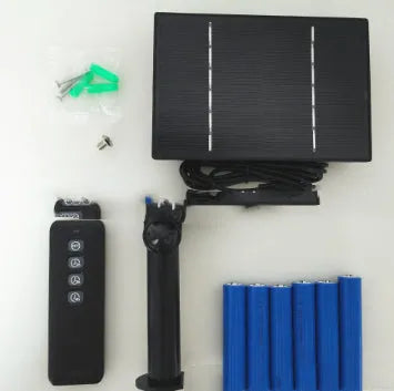5W solar panel security camera UPS with built-in 18650 battery for outdoor backup power