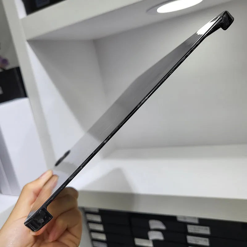 Carbon fibre hard case for Apple iPad Pro 11 with embossed plaid pattern showing three surface finish options