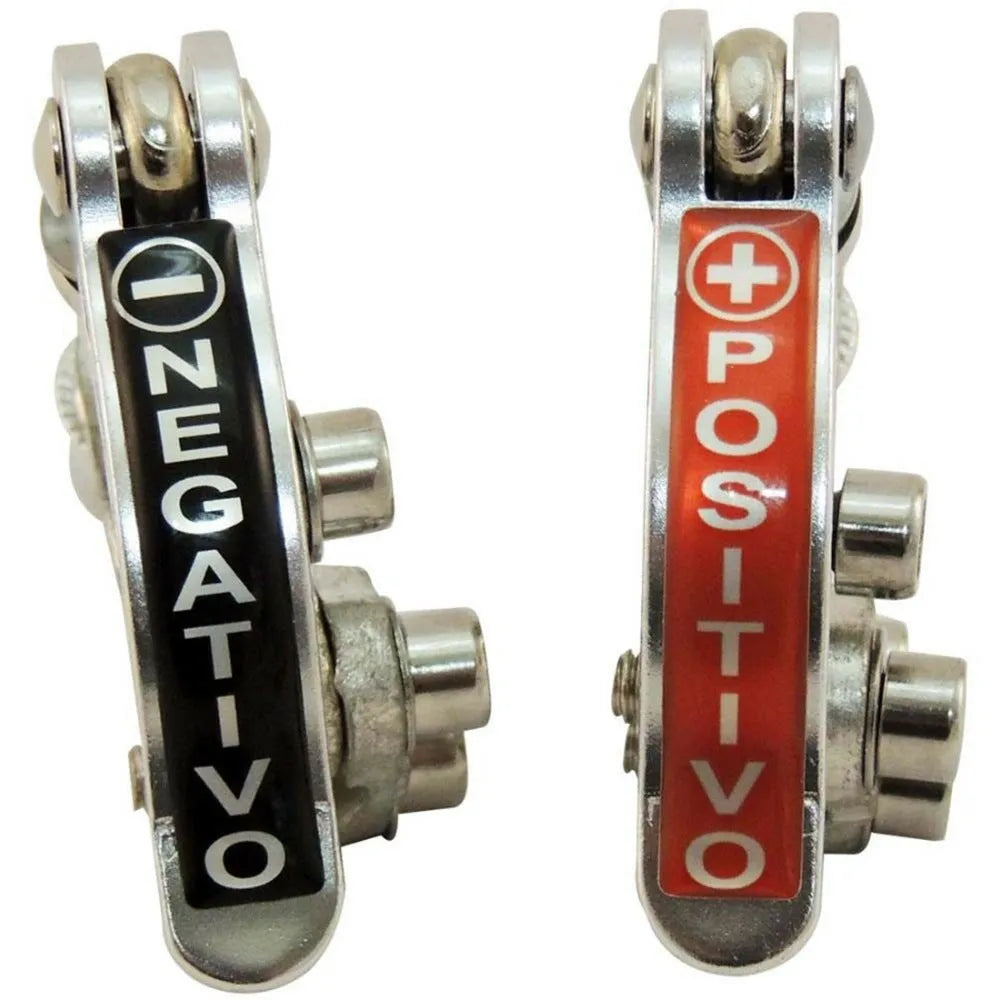 Cast pure copper car battery valve terminal connector with tin plating on a white background