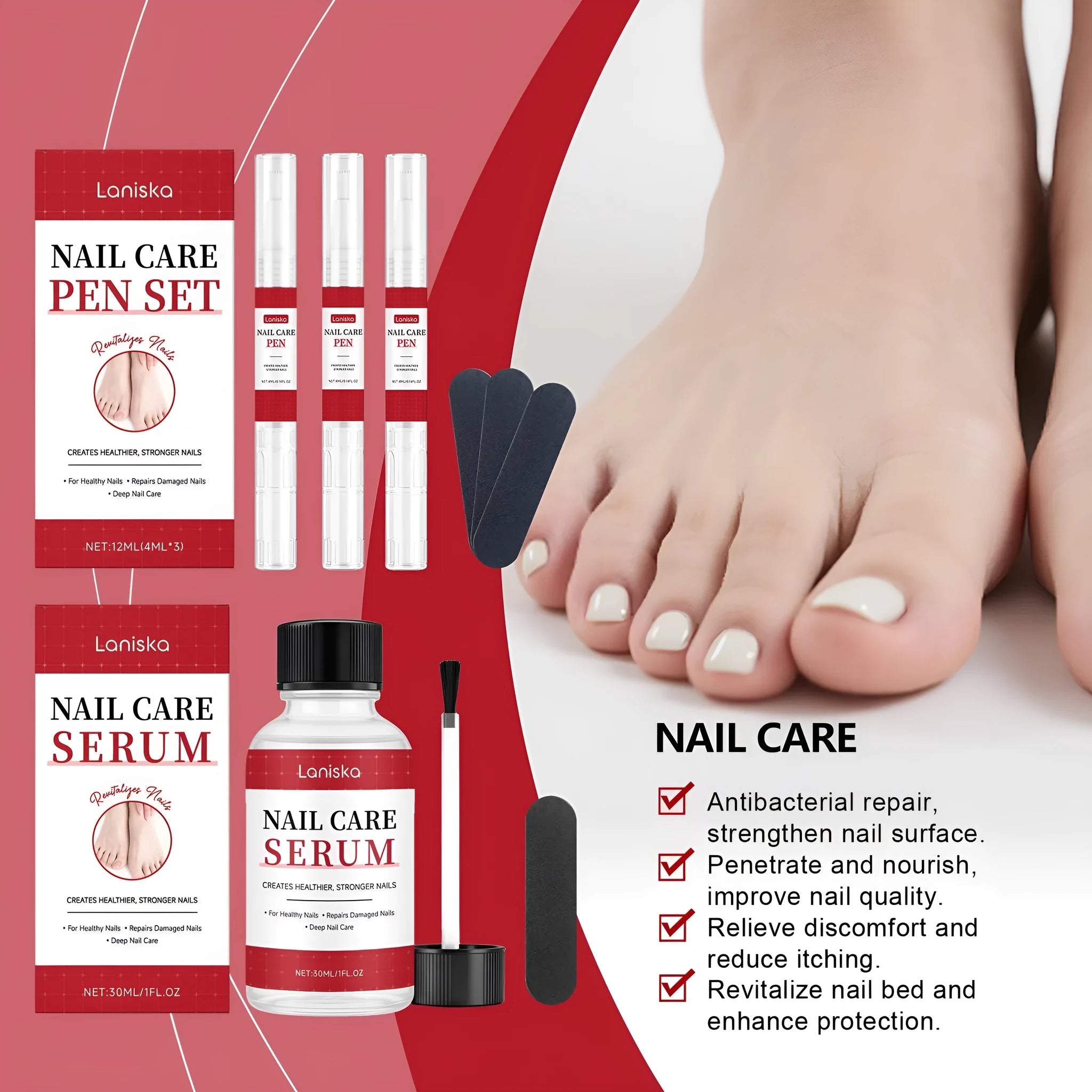 Nail Care Pen Set and Essence Kit for daily nail nutrition and brightening, standard packaging