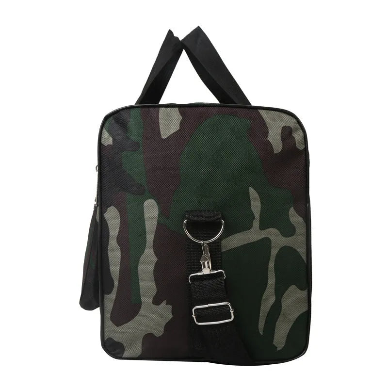 Camouflage pattern waterproof luggage bag with 20L capacity and polyester lining