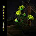 Colour LED solar lawn lamp flower shape IP65 outdoor garden light with solar panel