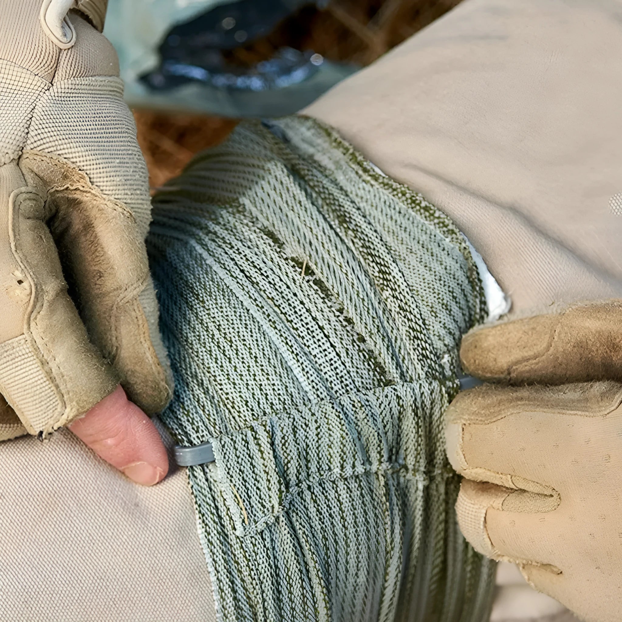 Tactical training gauze bandage rolls in 4-inch and 6-inch sizes for outdoor emergency medical practice