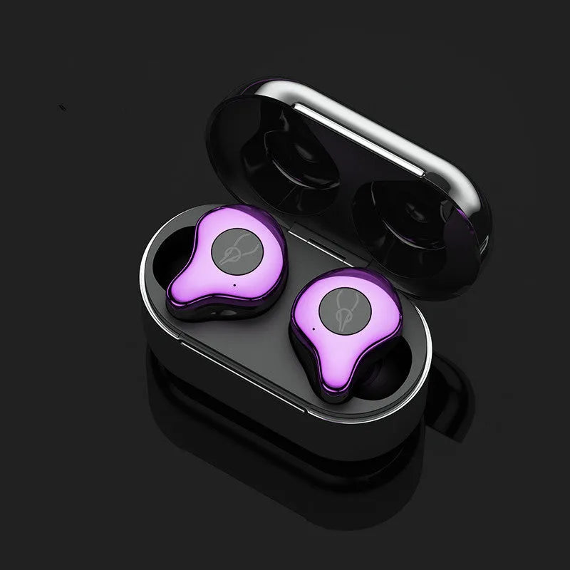 Wireless TWS Bluetooth 5.0 earbuds in six colours with a TYPE-C charging case.