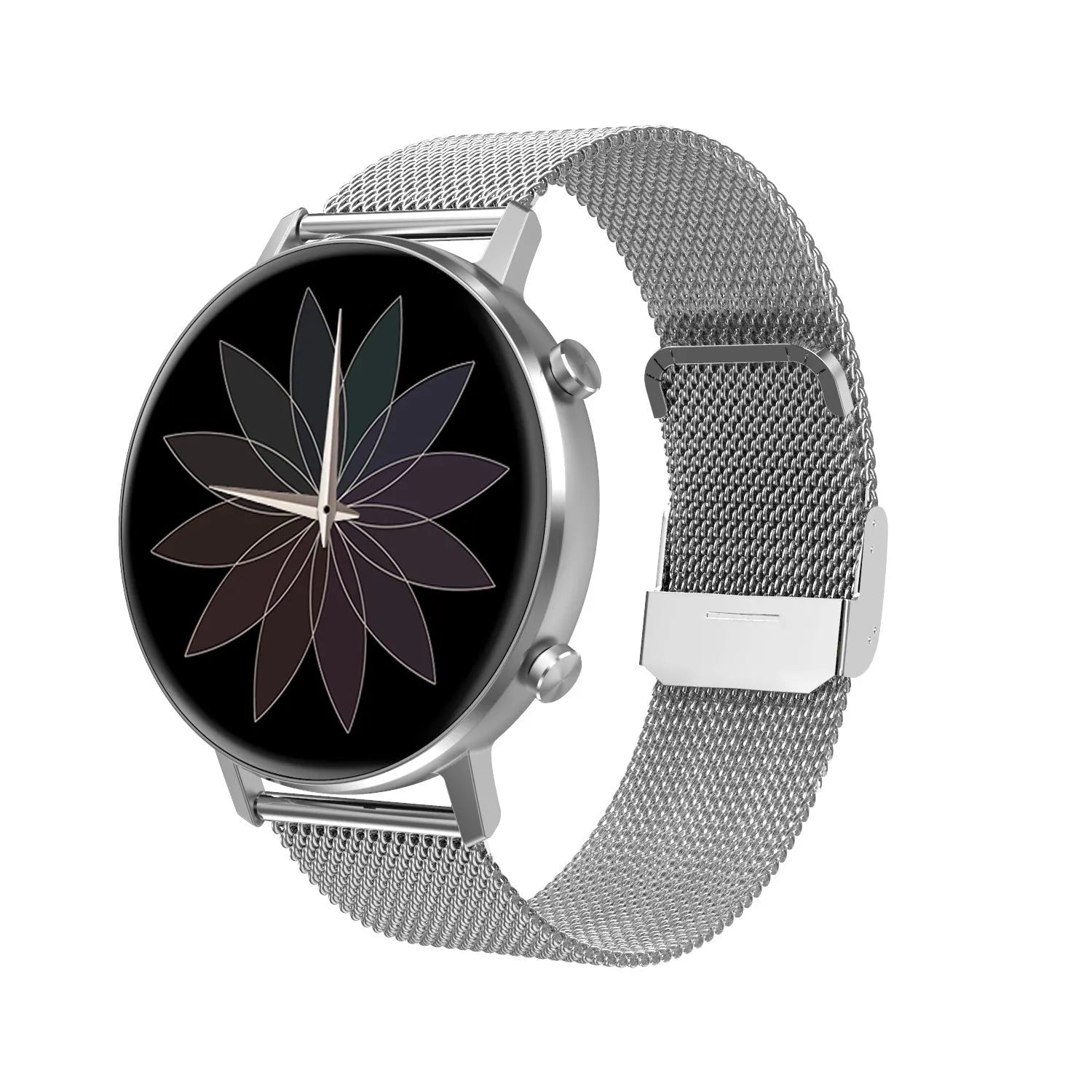 DT96 smart fitness tracker bracelet with colour display and stainless steel wrist strap