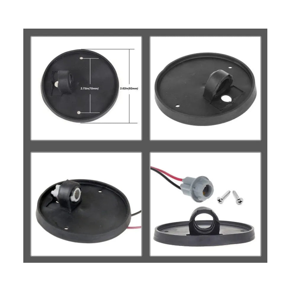 LED roof cab light replacement kit with yellow lampshade for commercial vehicles