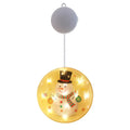 Set of three LED Christmas hanging lights in warm white with plastic shell