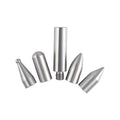 Three alloy steel hook crowbar tools for car dent repair on a workbench.