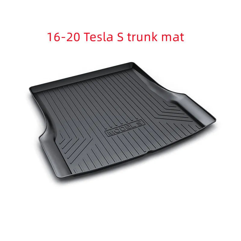 Custom rubber and TPE floor mats for Tesla Model 3, Y, X, and S cars