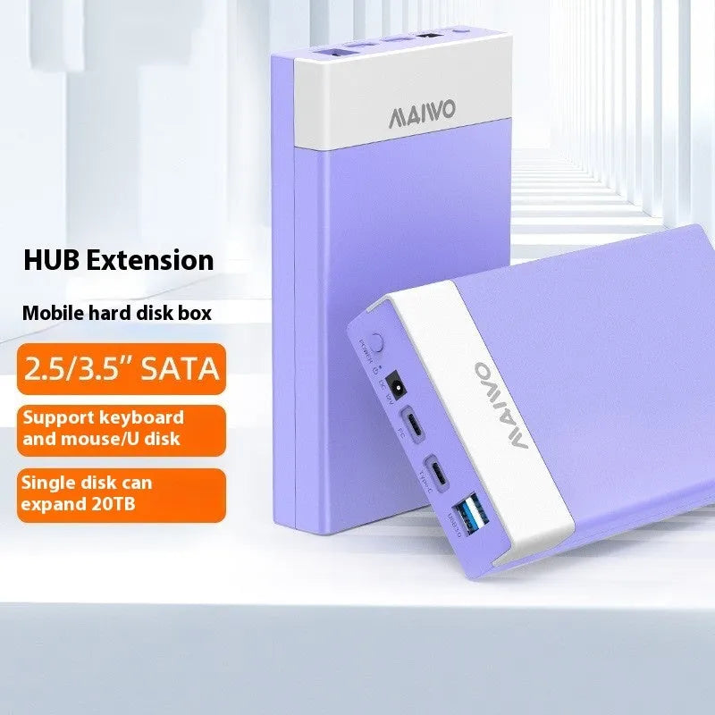 3.5 inch USB SATA hard disk enclosure with slide cover design in multiple colour options