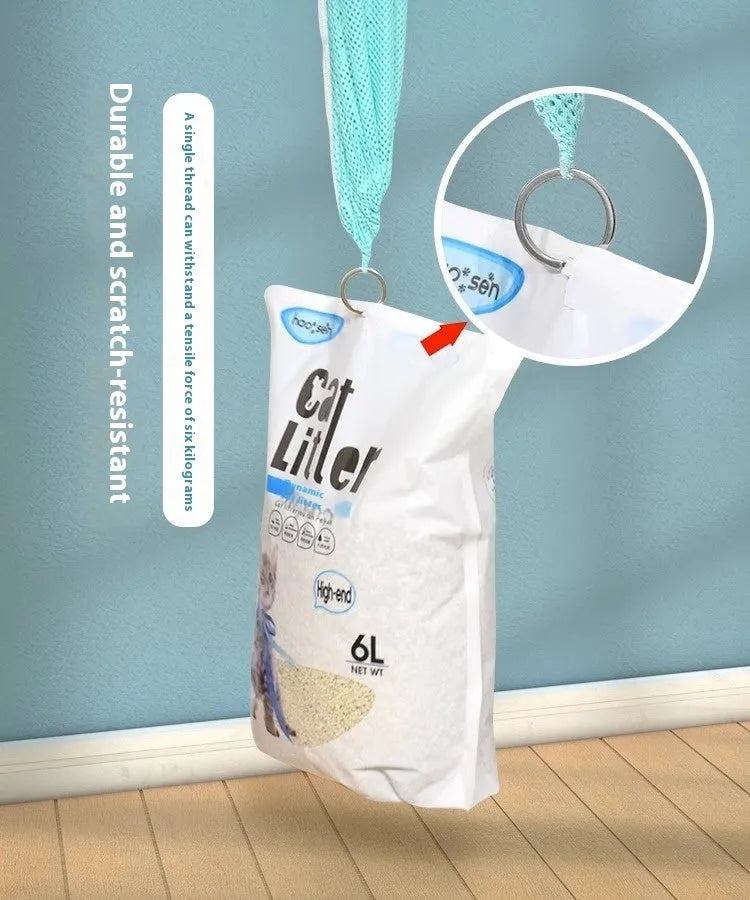 Upgraded cat grooming bag with detachable sponge in grey and white colour option