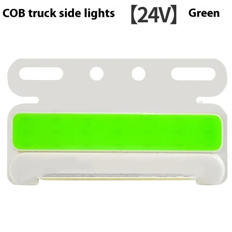 Truck side light with COB LED technology in 12V and 24V versions for ground tyre illumination