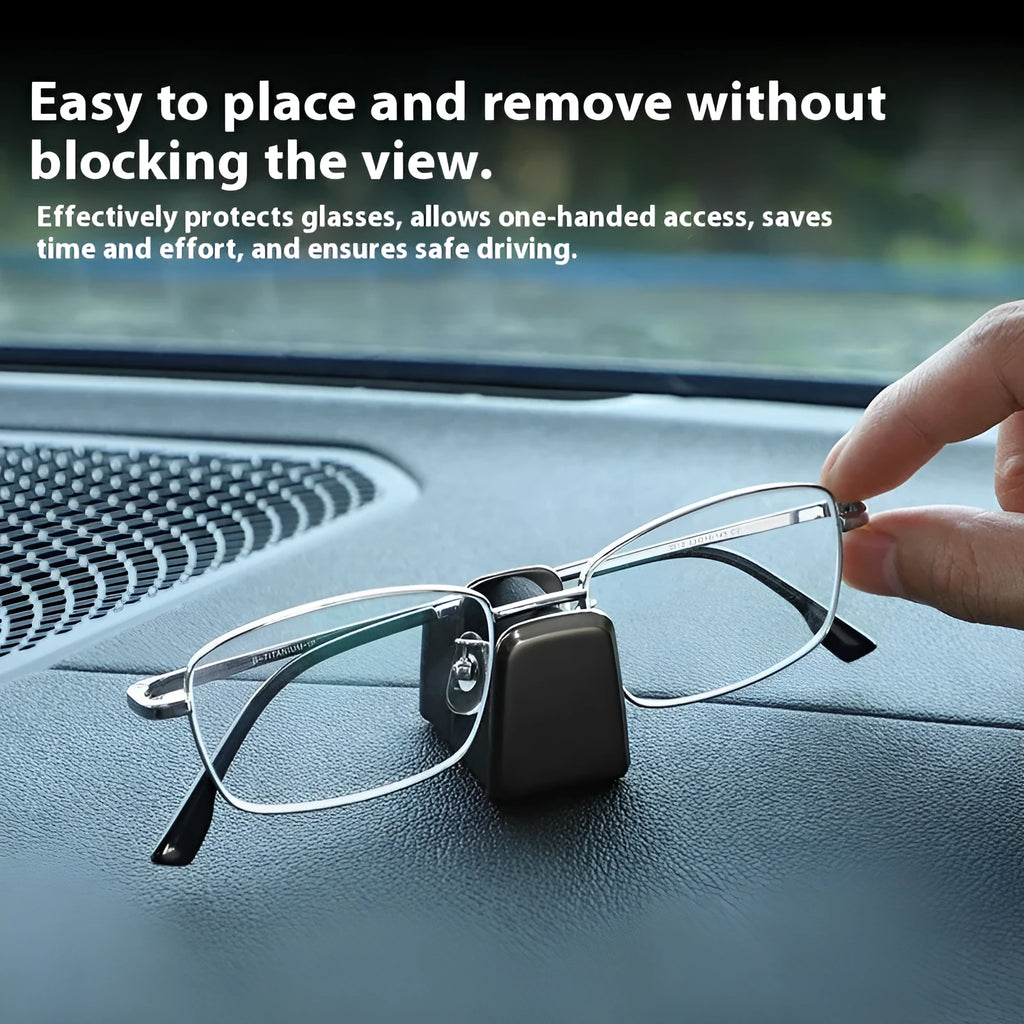 Zinc alloy leather car dashboard glasses clip in green, black, grey, or red