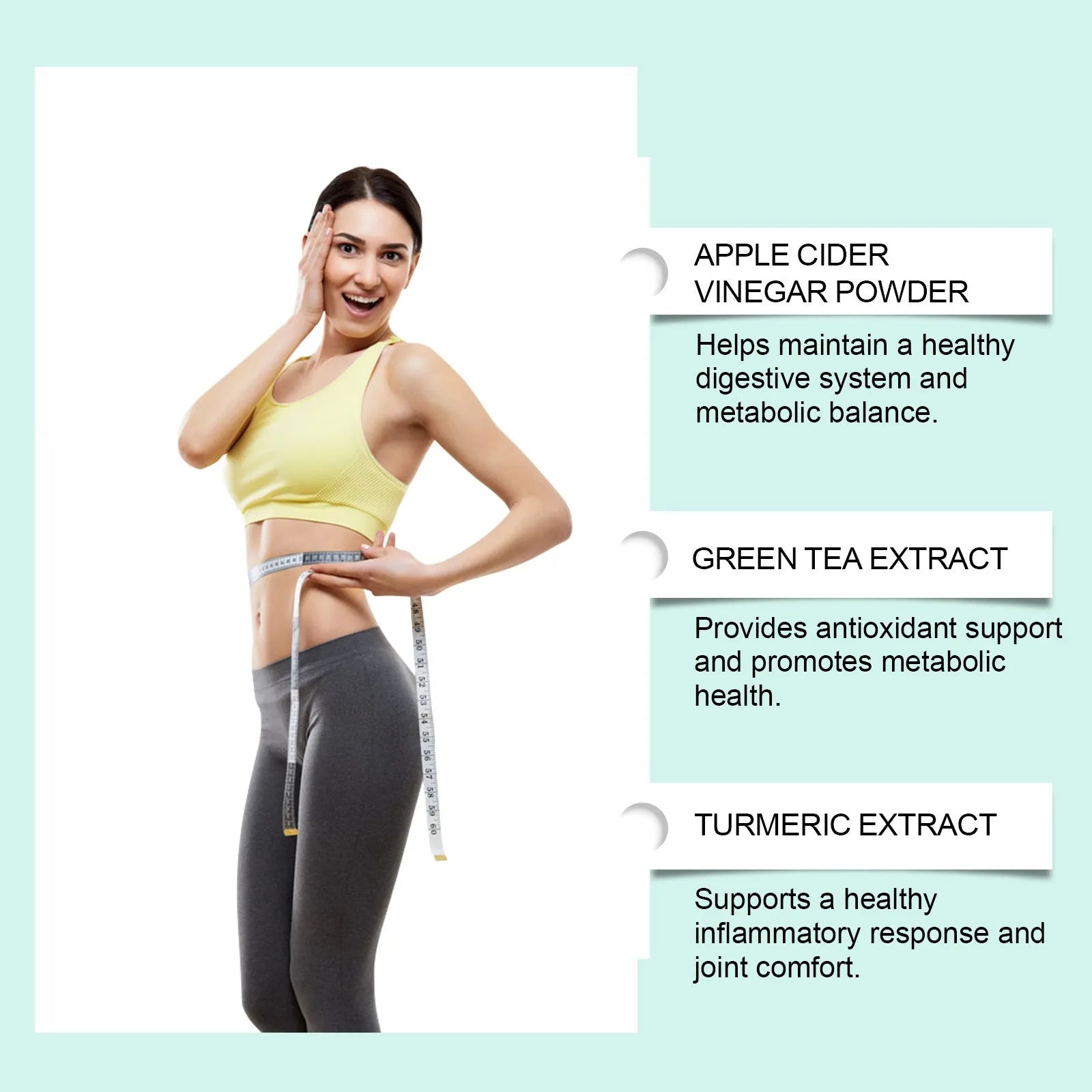 30ml bottle of liquid dietary supplement with BHB, apple vinegar, green tea, turmeric, moringa, and NAD