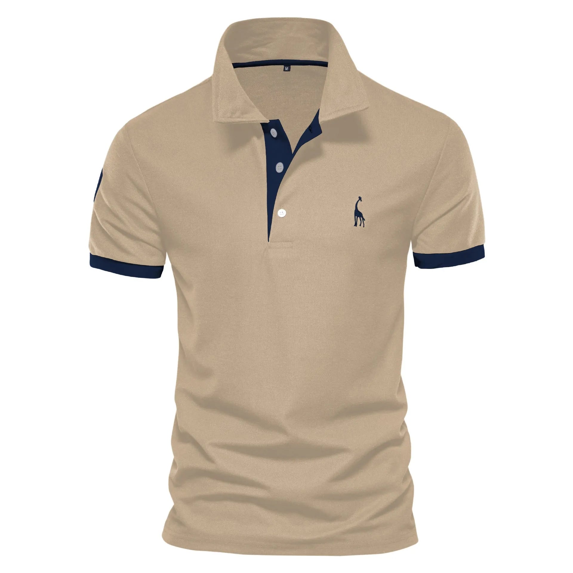 Men's slim fit T-shirt with embroidered deer design in multiple colour options