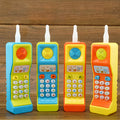 Colourful cartoon animal children's toy with sound and light features.