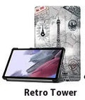 Lenovo Tab P12 tablet protective case in apricot colour with a three-fold stand opened