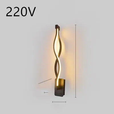 Nordic style LED wall lamp with a silicone shade mounted on a bedroom wall