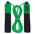 Fitness skipping rope with 3m length and sponge handles in black blue green or red