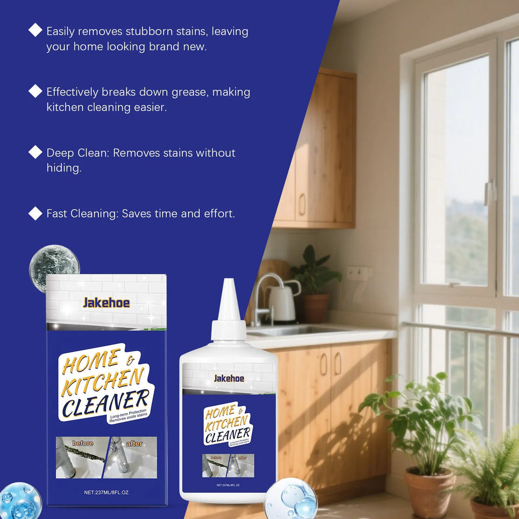 237ml household decontamination gel in container with gel formula for kitchen and bathroom cleaning