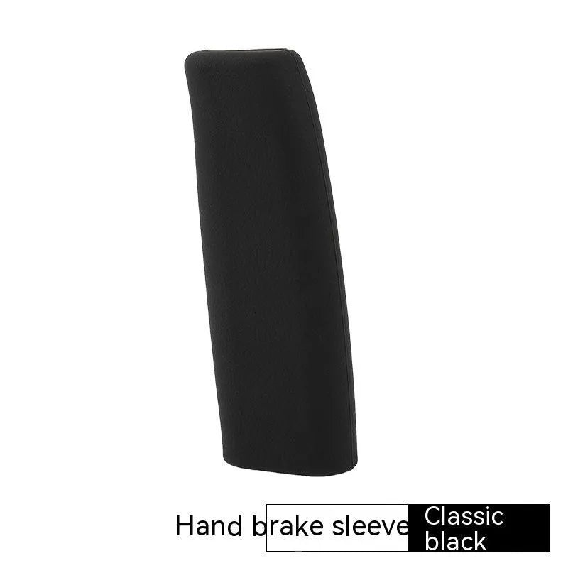 Silicone handbrake sleeve for car interior in five colour options: black, grey, beige, red, blue