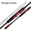 Carbon fishing rod in pikestaff and straight handle styles showing 2.1m and 2.4m length options