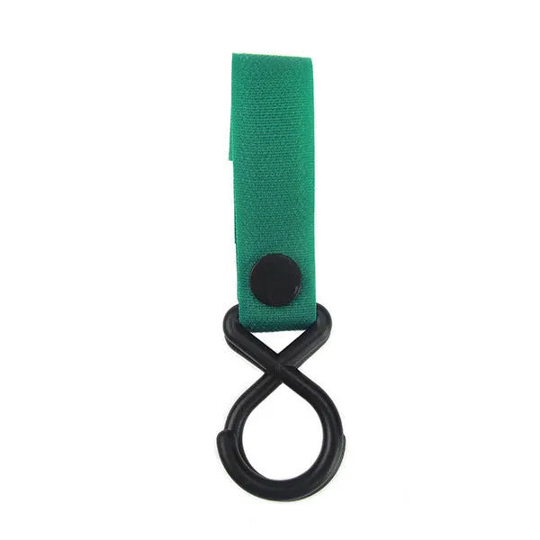A nylon luggage Velcro hook in one of 18 available colours, shown in independent OPP packaging.