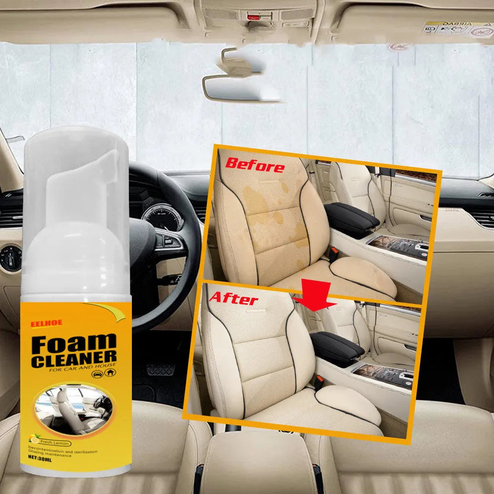 Foam cleaner bottle 30ml for car interior seats and ceiling spot cleaning