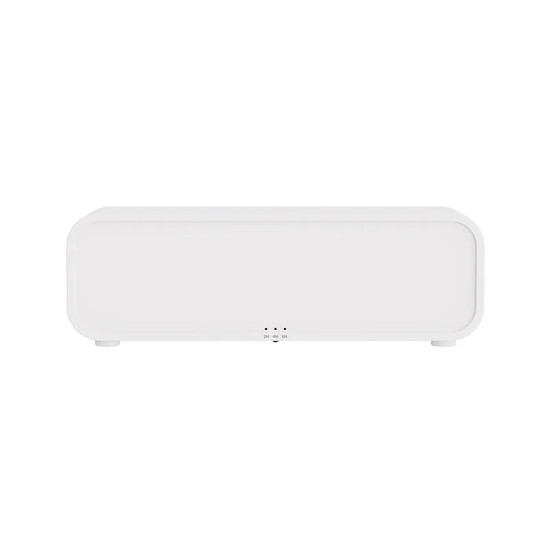 Black and white flame dynamic aroma diffuser with remote control and colour-changing light