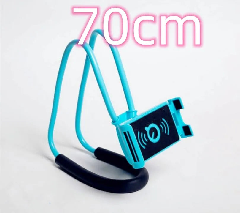 360 degree rotatable plastic and foam phone holder stand in black color for universal smartphones