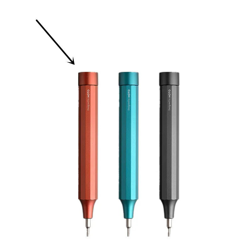 24-in-1 precision repair screwdriver set with 12 double-end bits in black, grey or red colours