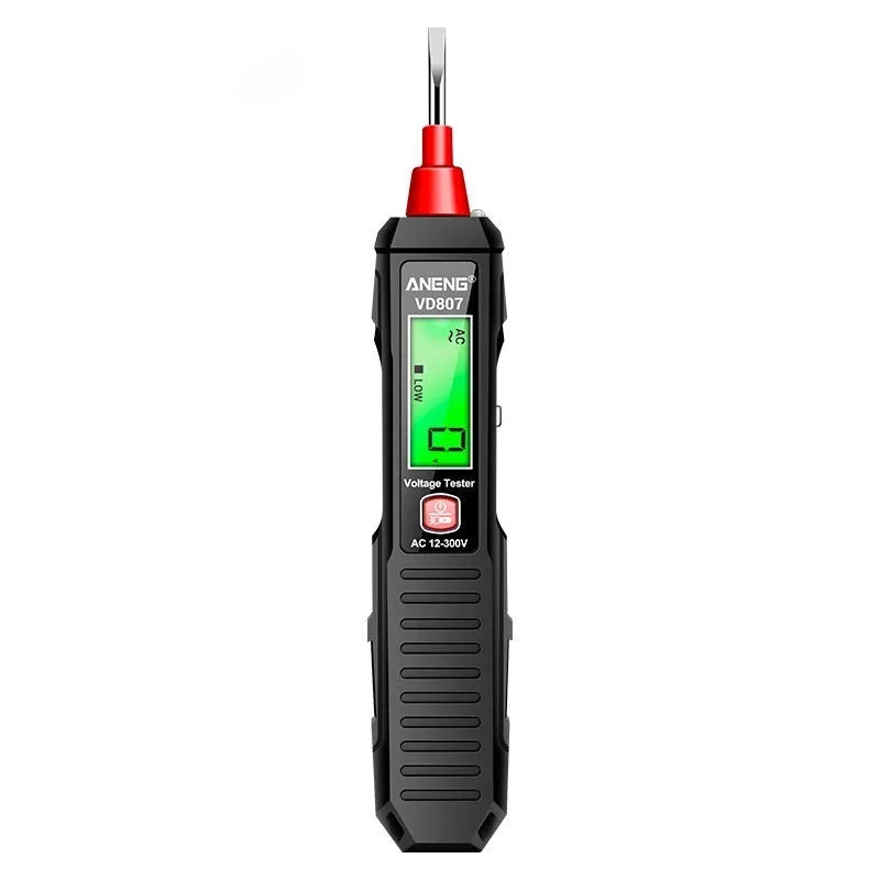Portable zero line detection pen with LCD display for 12V to 300V voltage measurement