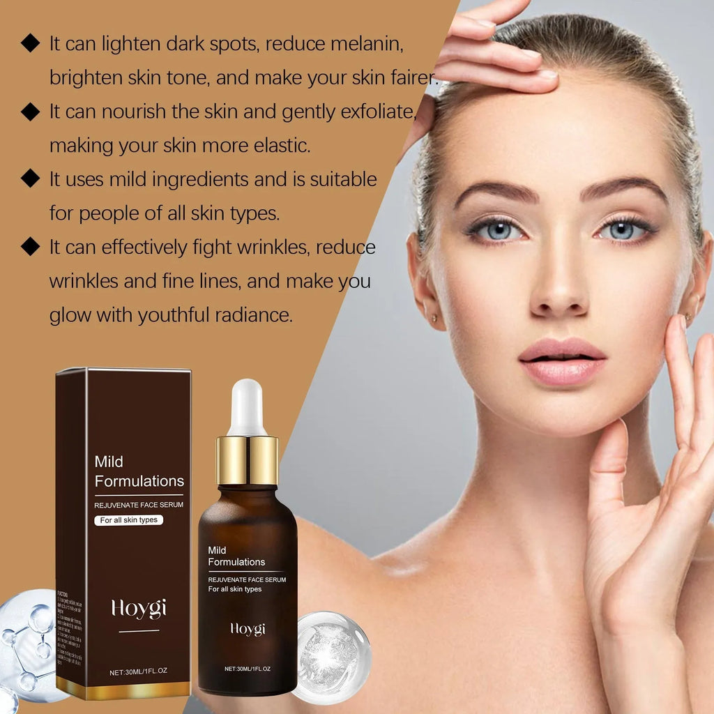 30ml facial skin care essence bottle with nourishing arbutin, collagen, vitamin C and hyaluronic acid formula