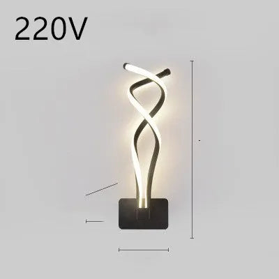 Nordic style LED wall lamp with a silicone shade mounted on a bedroom wall
