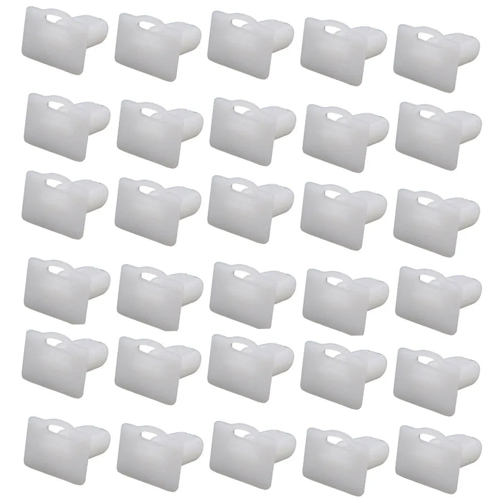 Black PA66 plastic automotive clip nails for trim panel attachment, D318 style, 60 pieces