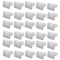 Black PA66 plastic automotive clip nails for trim panel attachment, D318 style, 60 pieces
