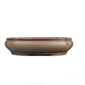 Handmade purple clay papaya-shaped flower pot measuring 46cm long